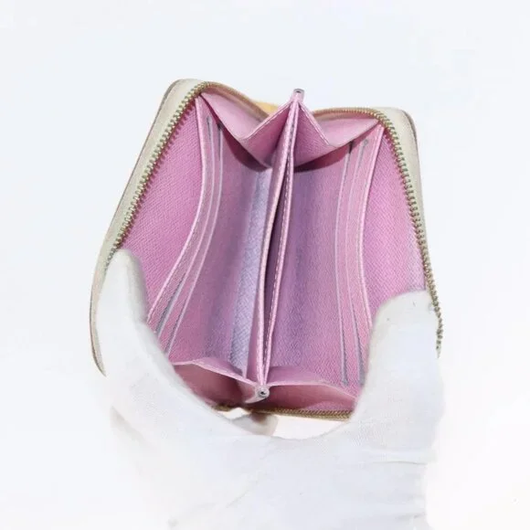 LOUIS VUITTON Zippy Coin Purse Multicles 4 Coin Purse 2 Set White Auth am9908